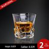 Premium Crystal Whiskey Decanter Set with 2 Glasses