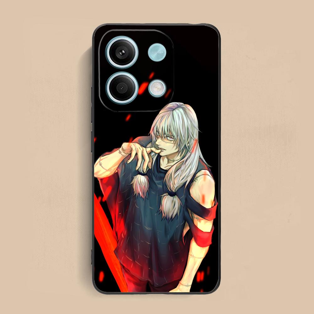 

JJK Mahito Phone Case for Xiaomi Redmi Note 14 13 12 11 S Pro Plus 4G 5G Soft TPU Shockproof Cover Redmi Note 11S 4G