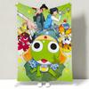 Anime KKeroro GGunso Throw Soft Warm Flannel Throw Blanket Multiuse for Sofa Bed Office Nap