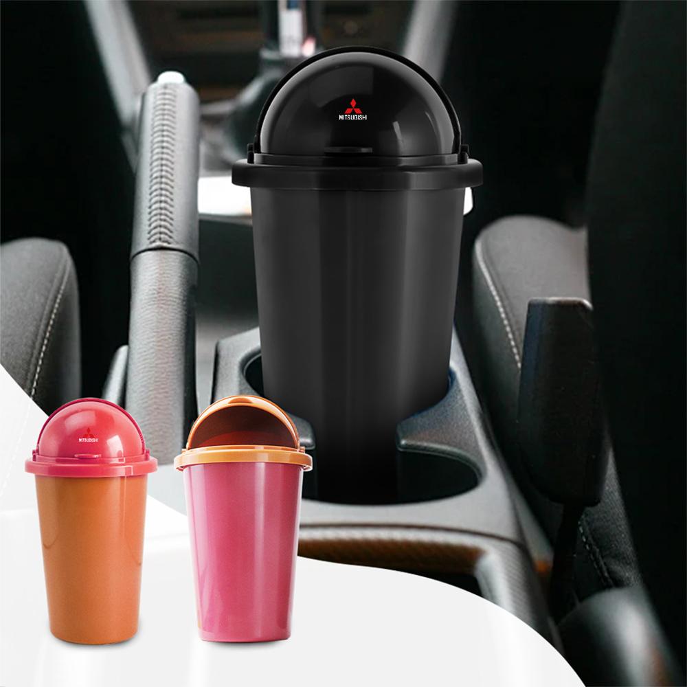 Car Trash Can Organizer Garbage Holder Storage Water Cup Holder For Mitsubishi Asx Lancer Pajero Outlander L200 Delica Eclipse GB1