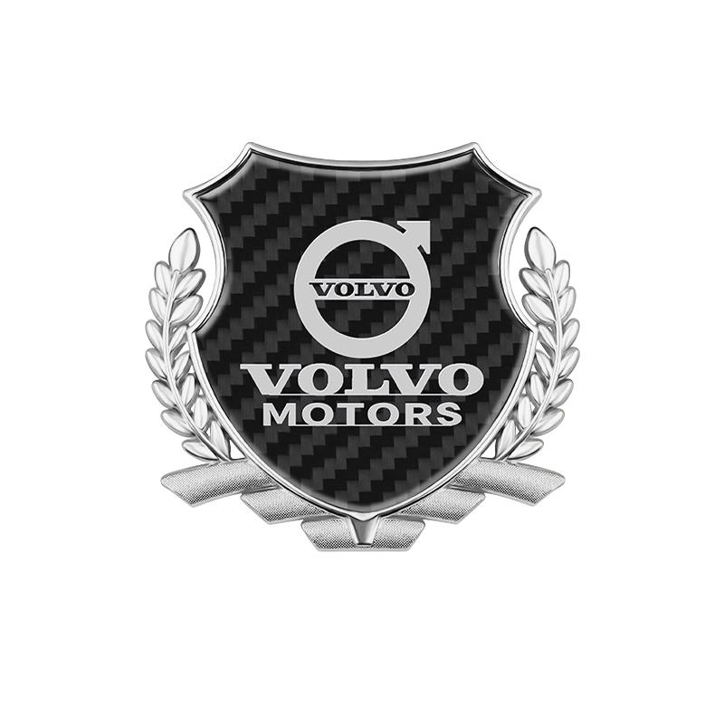 2Pcs 3D Car Body Emblem Metal Stickers Trunk Window Decal For Volvo ES90 EC40 EX40 EM90 XC90 V90 V60 XC60 V40 S80 S60 S90 XC40