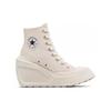 Converse Chuck 70 De Luxe Wedge Egret Women Sneakers Cream Black White A06479C