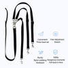 Nylon Fabric Three Way Dog Leash Adjustable Length Pet 3 In 1 Leash Dog Split Leash  Park Travel