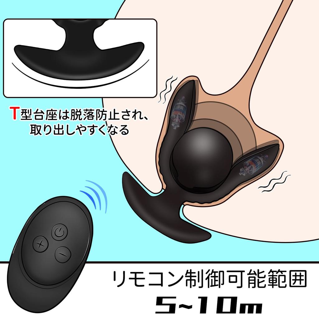 Giftoyou Anal Plug Anal Expansion Device Anal Expansion Pump Types of Vibration Remote Inflatable Silicone with Remote Control Anal Development SM