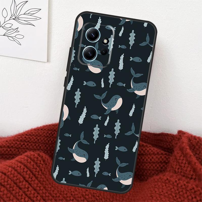 Baby Whale Case For Xiaomi Redmi Note 14 13 10 11 12 15 Pro Plus Cover For Redmi 15 14C 12C 10C 13C 15C