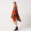 Women's Autumn Winter Extended Fashionable Scarf Shawl Dual-use Travel Warm Double-sided Imitation Cashmere Flower Cape