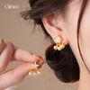 Korean Temperament Zircon Star Pearl Stud Earrings Design Sense Versatile Earrings Earrings