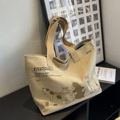 Bolsa de ombro feminina em lona