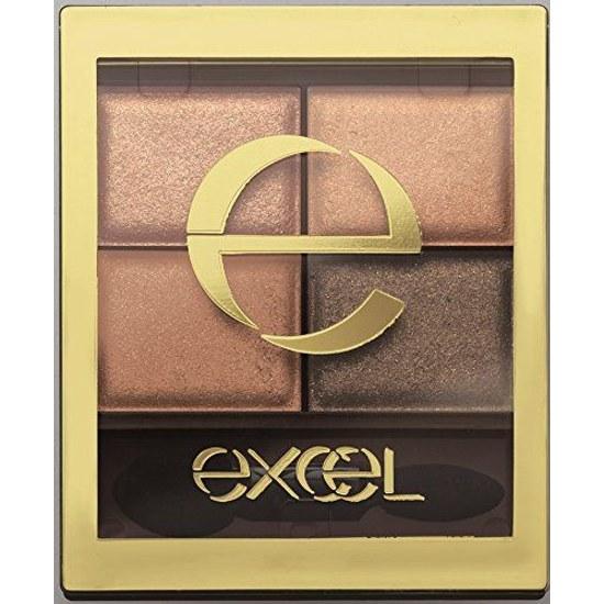 Excel Skinny Rich Shadow SR01 (Beige Brown) Palette Eyeshadow Makeup