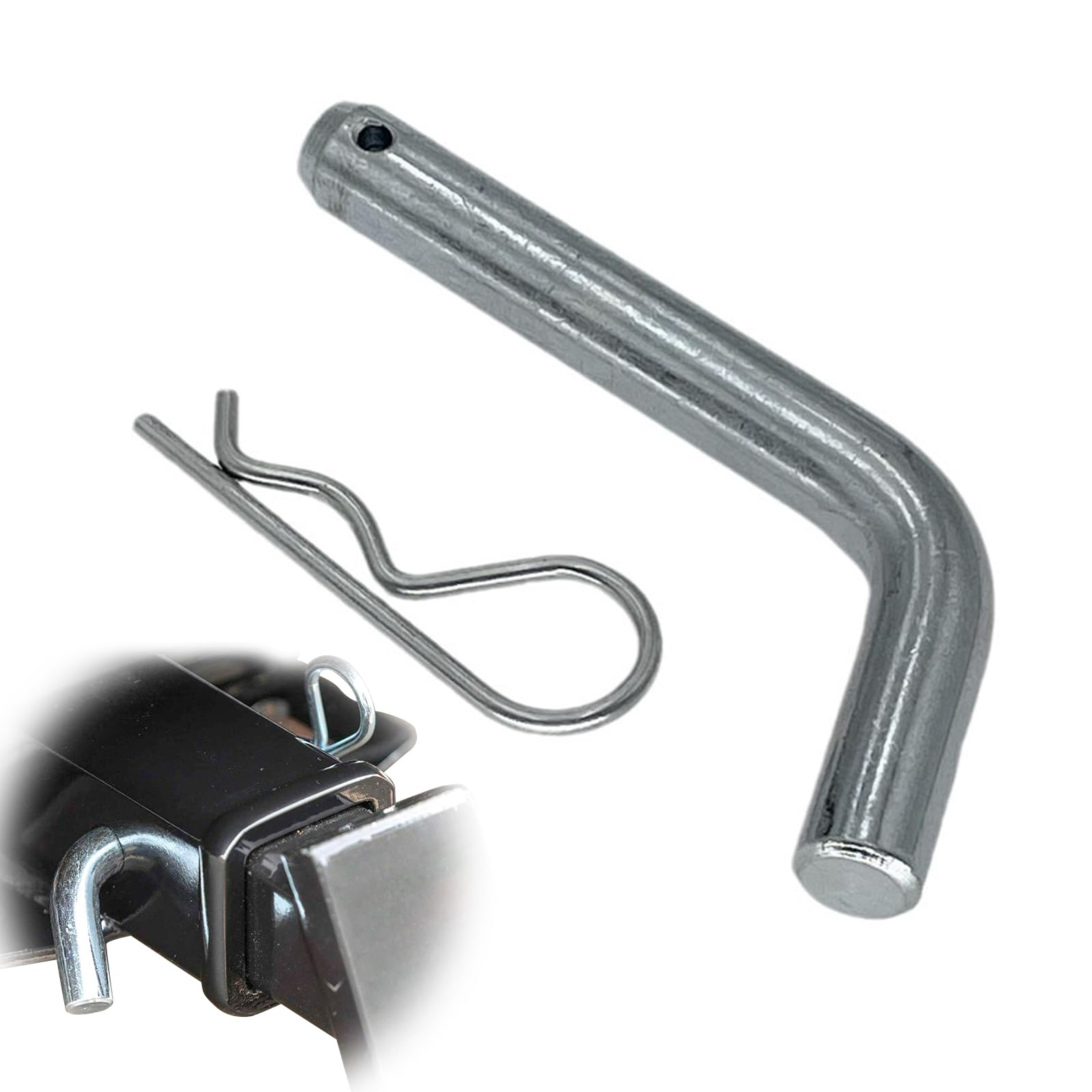 

Yowodana Hitch Pin Locking Pin Trailer Hitch Hitch Member Trailer Hitch Pin & Clip with Vinyl Coated Grip 1.5CM Diameter Diameter 1.5cm