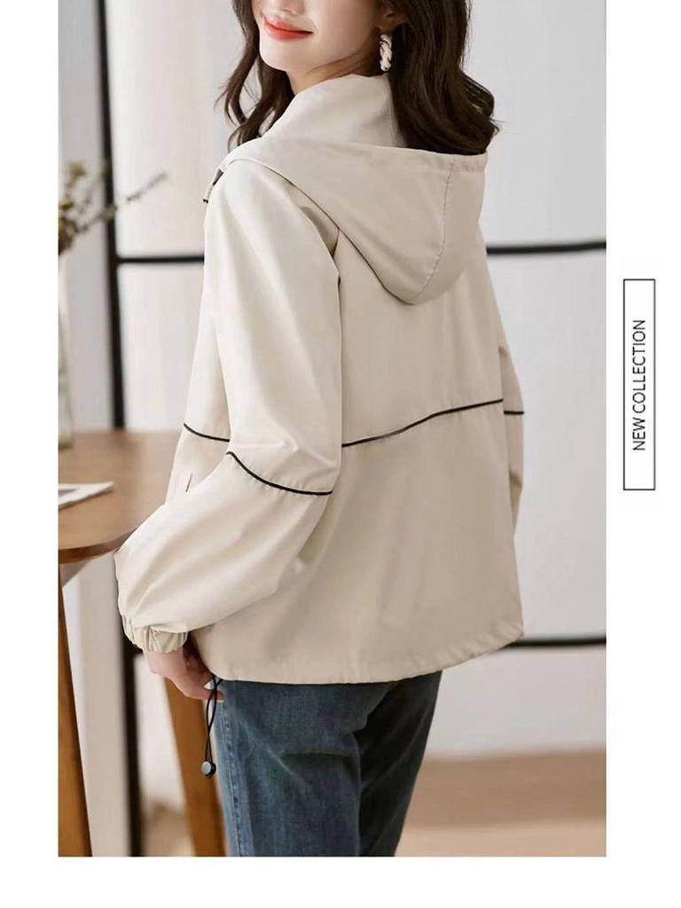 Women's Petite Loose-Fit Trench Coat: Casual, Versatile Windbreaker for Spring & Autumn, 2025 Style