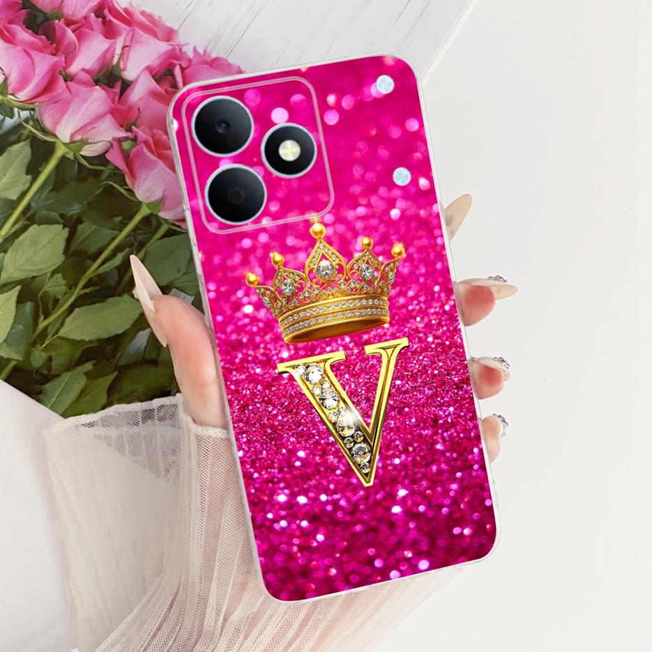 For Realme Note 80 Case RMX5388 New Luxury Letters Cover 6.74'' Soft Silicone Phone Case For Realme Note 80 Note80 Fundas Bumper