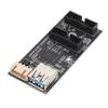 USB 3.2 GEN1 19Pin To Dual 19Pin Expansion Card 19pin To Dual 19 Pin Front Panel Header Splitter Adapter