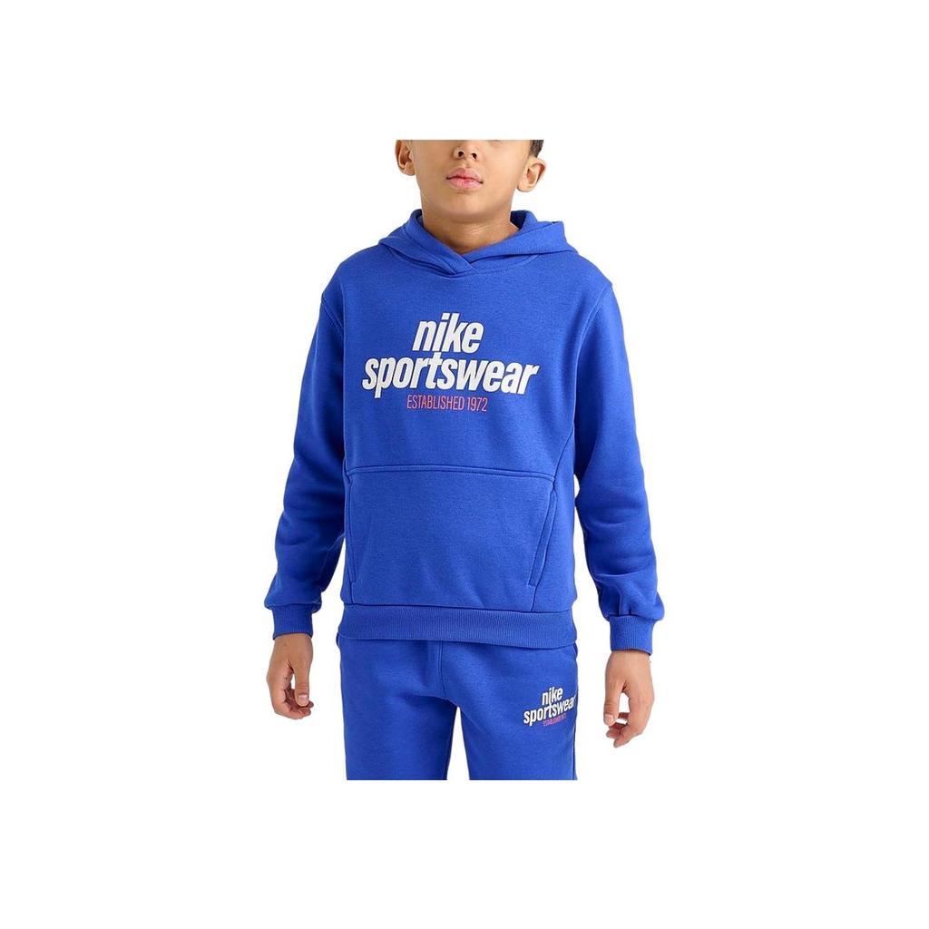 Nike Dri-Fit Multi Hoodie With Letters Long Sleeve Kids Tops Blue HM6874-480