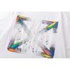 Off-White New Color Letter Arrow Pattern Round Neck Pullover Short Sleeved Men's and Women's T-shirts for Spring and Summer 2025