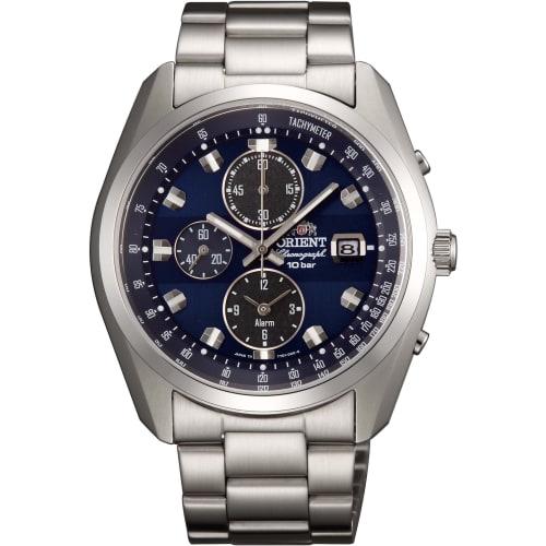 

Orient NEO70 s Neo Seventies Solar Chronograph Watch, Made in Japan, with Manufacturer s Warranty, WV0011TY, Men s, Navy