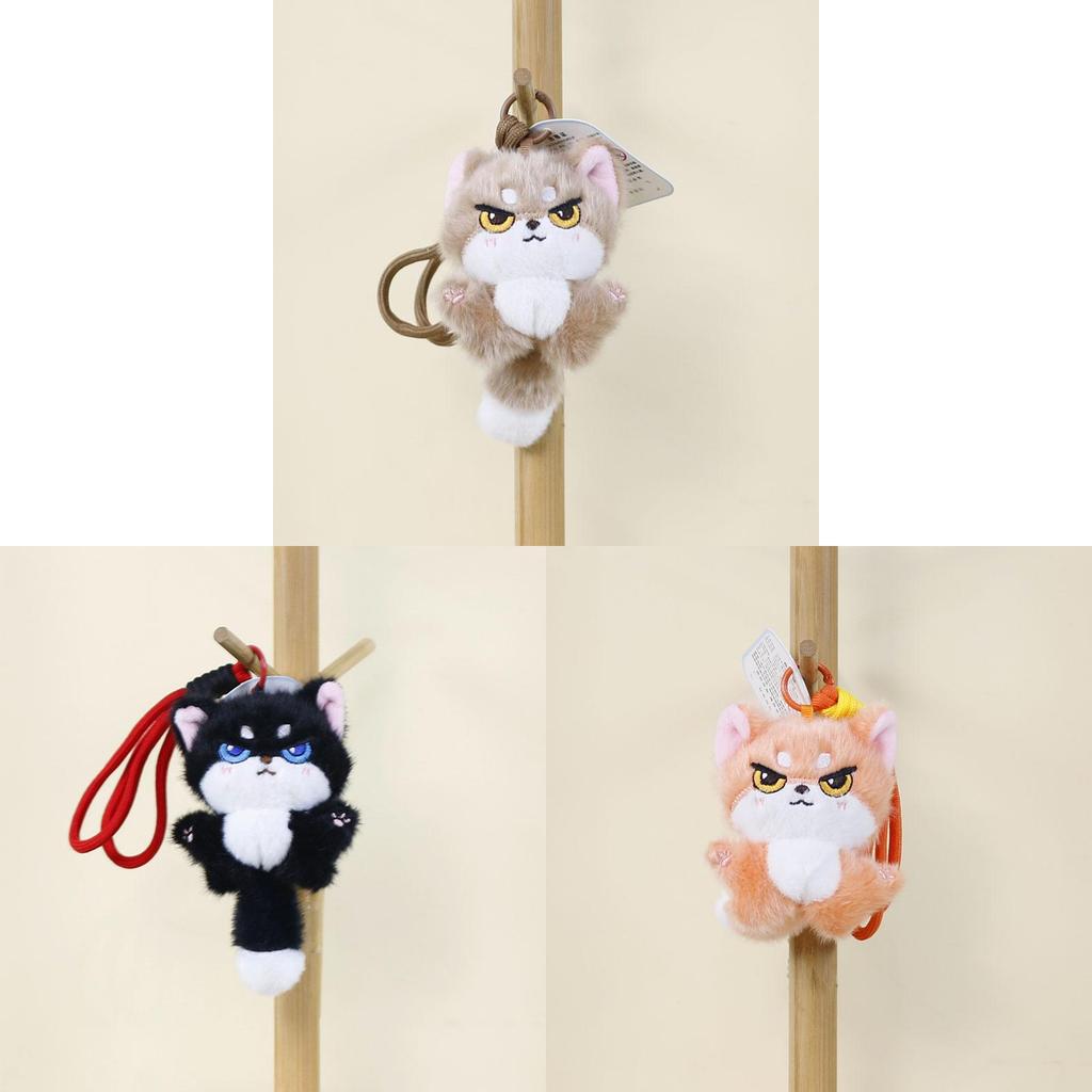 Plush Fox Keychain Cute Animal Pendant For Kids And Adults