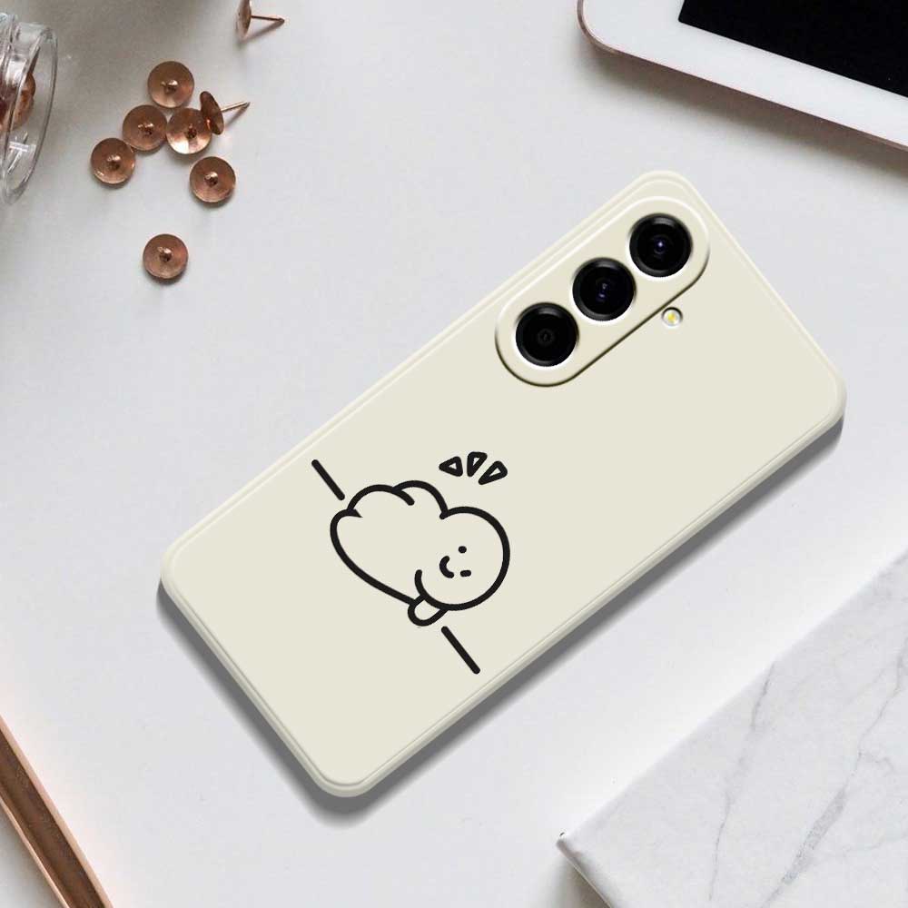 For Samsung Galaxy A56 5G Case Stick Figure Pattern Printing Straight Edge TPU Phone Back Cover