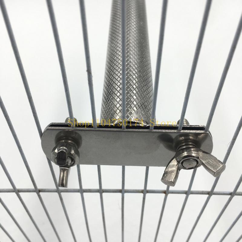 Parrot Perch Bird Stainless Steel Stand Scratching Climbing Paw Grinding for Birds Cage Accessories 3 Sizes top sale