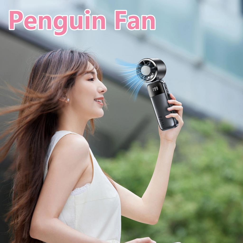 Handheld Fan with Semiconductor Plate for Personal Use and Outdoor Travel