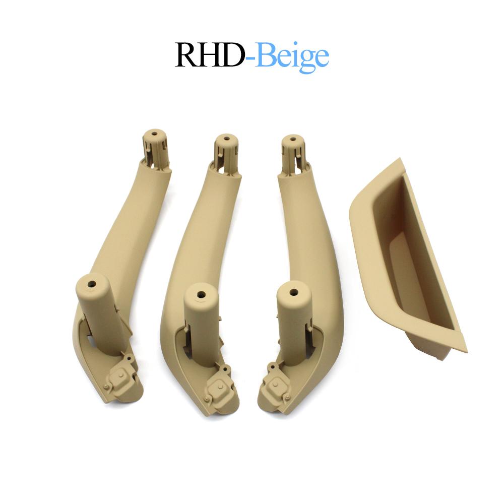 4PCS SET LHD RHD Car Interior Door Handle Cover Inner Panel Armrest Pull Trim Replacement For BMW X3 X4 F25 F26 2010-2016