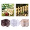 Miniature Fence Garden Decoration, Miniature Fairy Garden, Wood, Terrarium,
