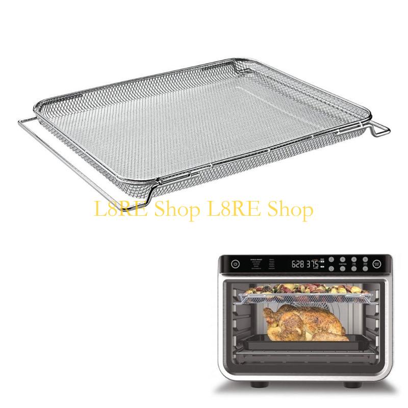 L8RE Grill Basket Air Fryers Tray Wire Rack Oven Wire Baking Rack for Cooking Grilling