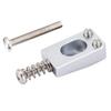 Musiclily Ultra 10.5mm Style Tremolo Bridge Saddles for Stratocaster Electric Guitars, Chrome (Set of 6)
