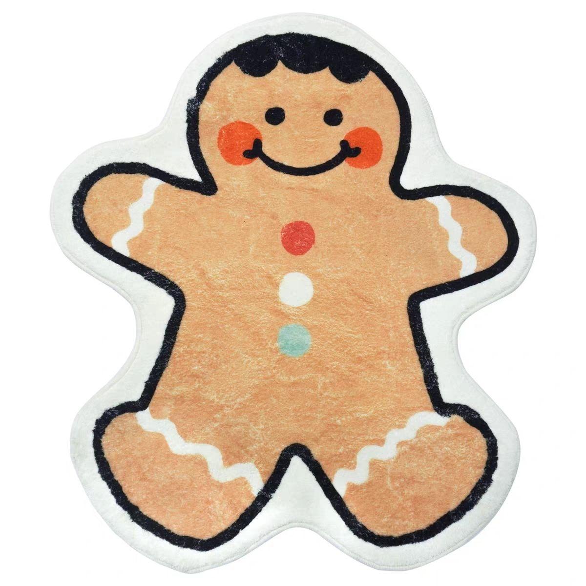 

Christmas Modern Plush Carpets for Living Room Decoration Kids Bedroom Fluffy Soft Rug Lounge Floor Mats Washable Dining Room 60x60cm (Diameter)