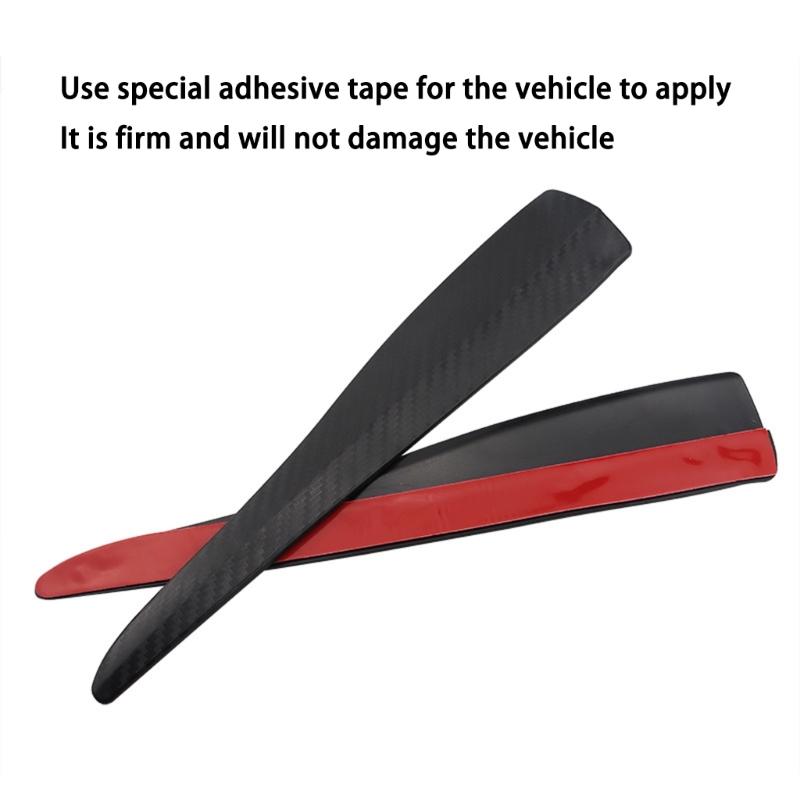 Rubber Crash Guards Anti-Collision Decoration Strips for Vehicle Bumpers Scratch Proof Universal Bumper Guard