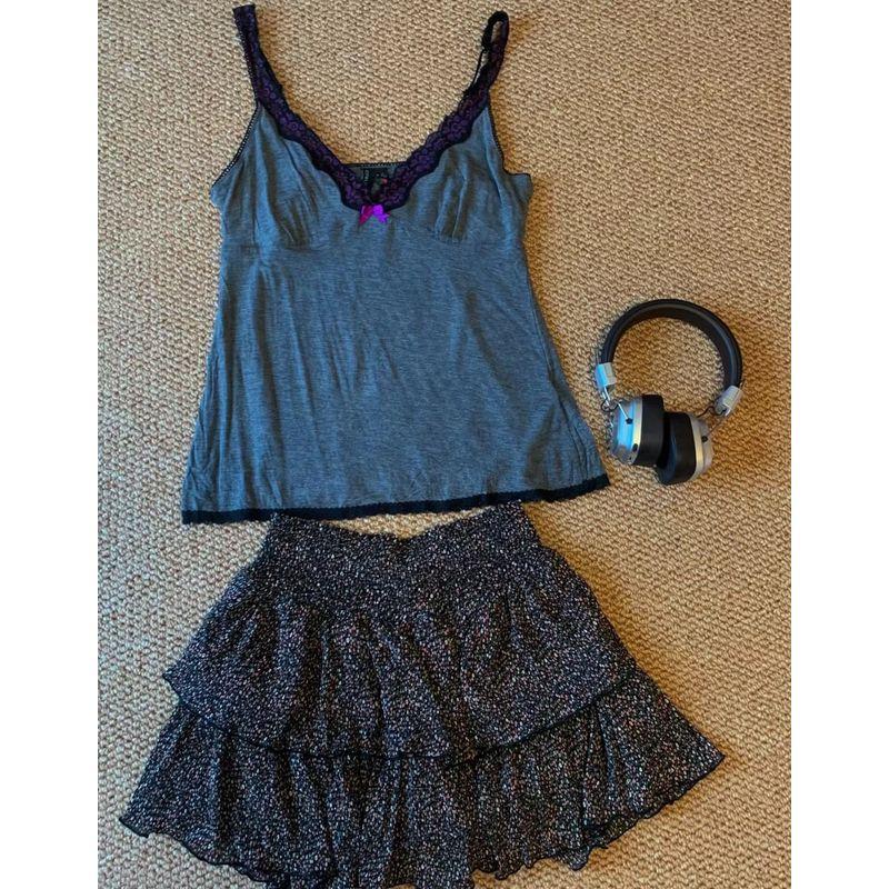 

Miguo Luxury CYH * Lace V-neck Brace Bows Vest Dark gray L