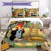 KRTECEK 3pcs Bedding Set Duvet Cover Closure Includes 1 Duvet Cover & 2 Pillowcases for All Seasons Bedroom Home Dorm Decor