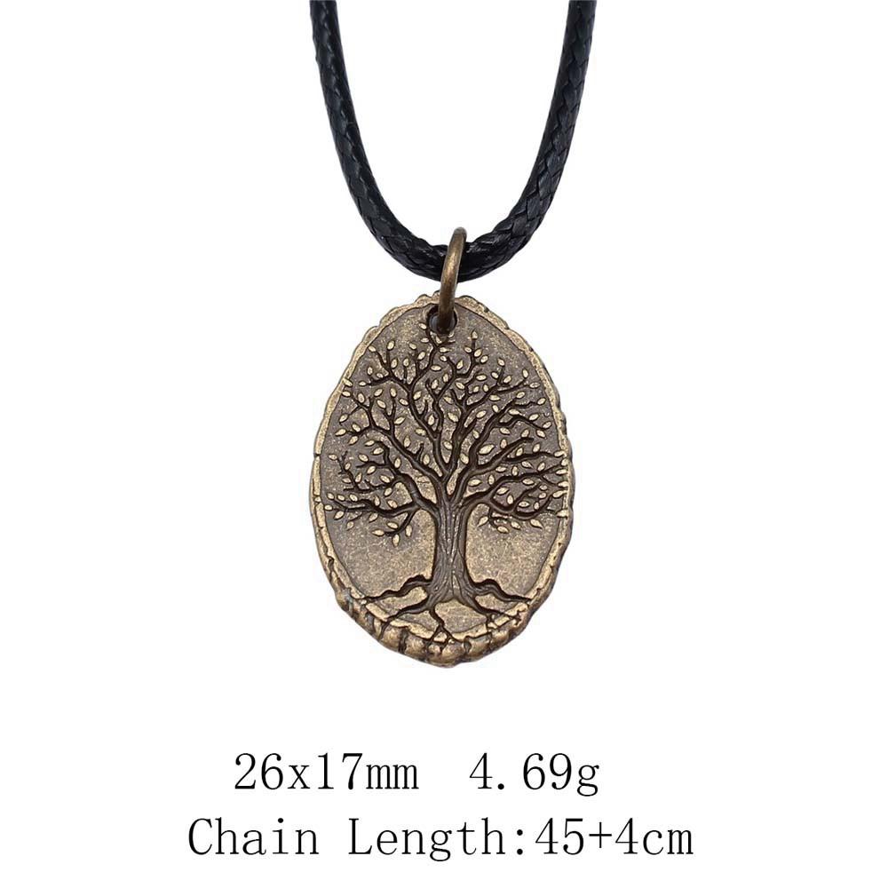 

Украшение на шею ко Дню святого Валентина Дерево жизни Ожерелье из кожи Цепочка 45 см Дешевые вещи Чокер на шею A08-1pcs-26x17mm