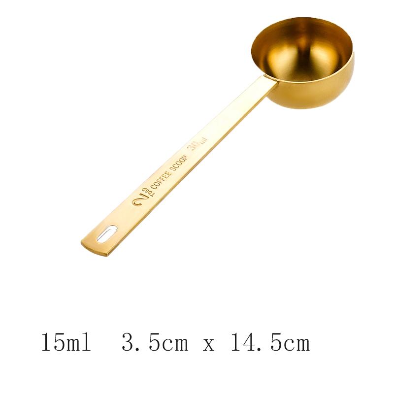 2/3PCS 15/30ML Stainless Steel Coffee Measuring Spoon Long Handle Coffee Spoon Baking Accessories Tool Spoon Kitchen Tool