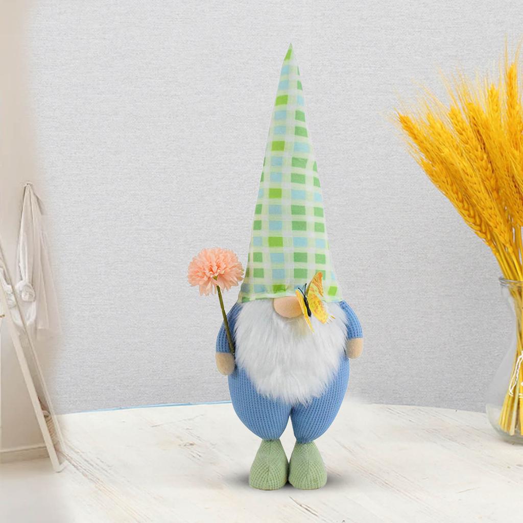 Spring Gnomes Plush Handmade Scandinavian Tomte Decorations Stuffed Gnomes Plushie Ornaments Household Table Doll Ornaments