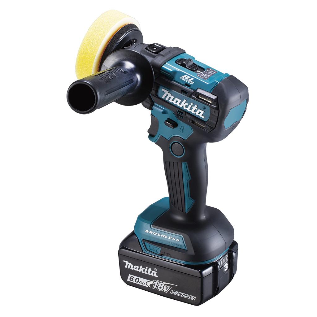 Makita PV300DRG Cordless 18V Battery and Charger Included Sander/Polisher, 6Ah,