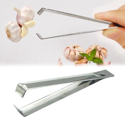 2 Pieces Versatile Garlic Peeling and Extracting Set Fish Bone Tweezers Must Have Cooking Utensils Gift for Home Cooks