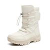 Women's Outdoor Mid Calf Winter Warm Waterproof Snow Shoes,Waterproof Faux Fur Lined Wool Boots,Women's Footwear