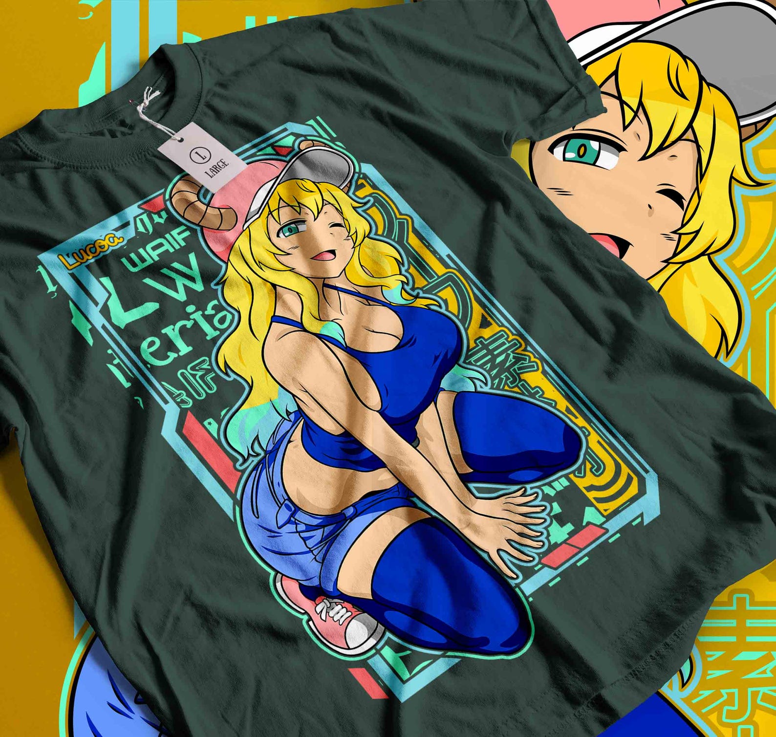 Unisex Heavy Cotton Tee Miss Kobayashi s Dragon Maid, Cosplay, Anime, Manga, Adult T-Shirt S