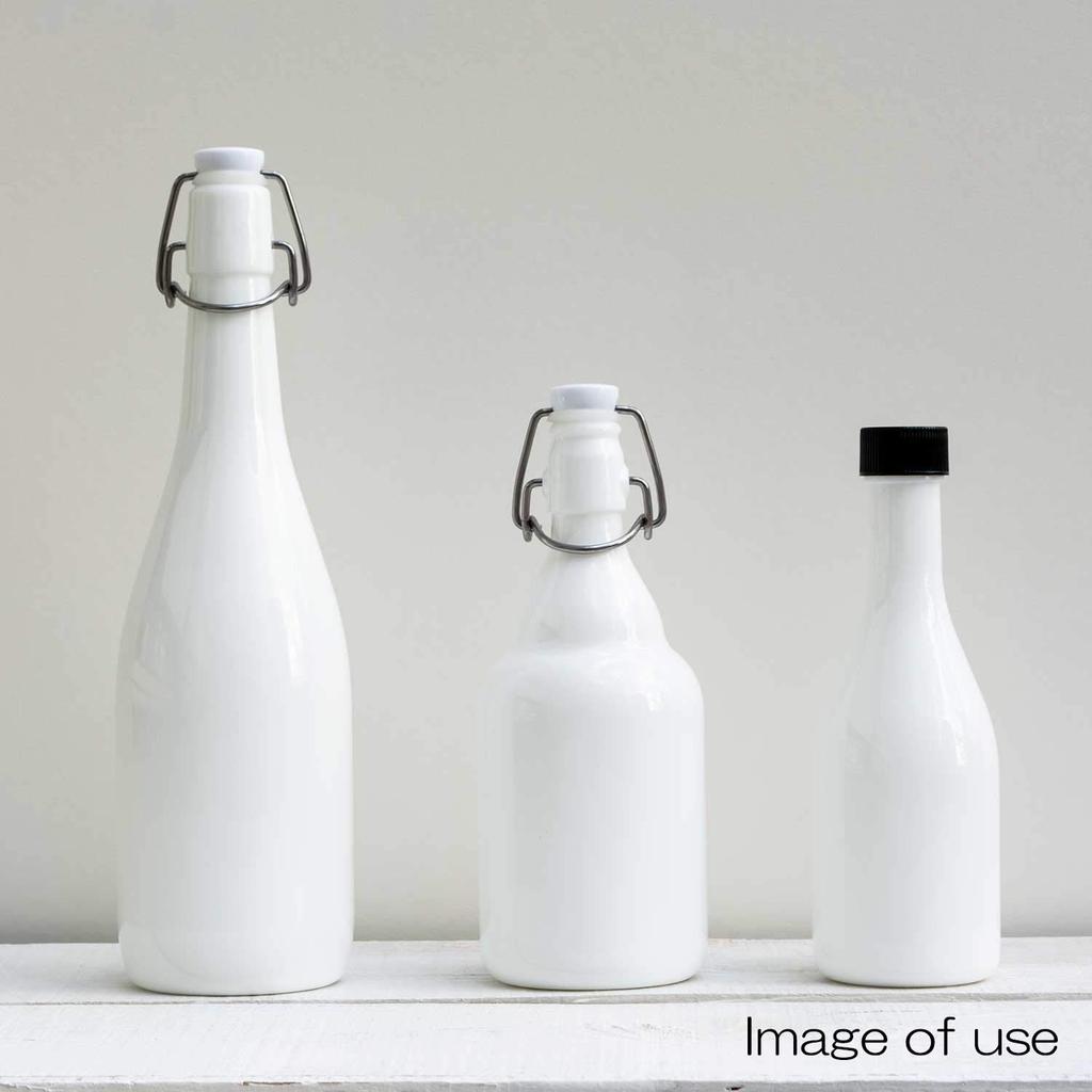 Otsuka Glass Kitchen Decor Storage Bottles (Jugs), Beverage Bottles, 300ml, Set of 2, White, Made In Japan, SD300-AITO-2P