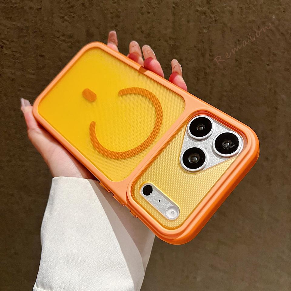 

Matte Official Magnetic Phone Case For iPhone 17 11 12 13 14 15 16 Pro Max Air 15 16 14 Plus Magsafe Shockproof Protector Cover For iPhone 17Air