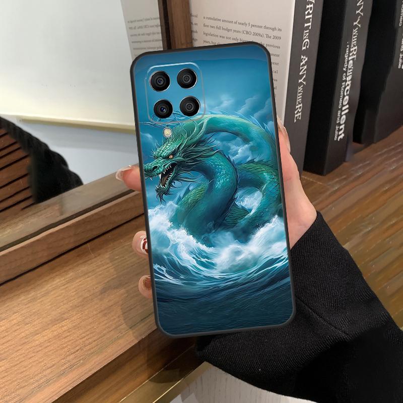 Chinese Style Crane Dragon Case For Samsung Galaxy M13 M53 M51 M31 M11 M14 M34 M54 M12 M32 M52 M16 M36 M56 M15 M35 M55