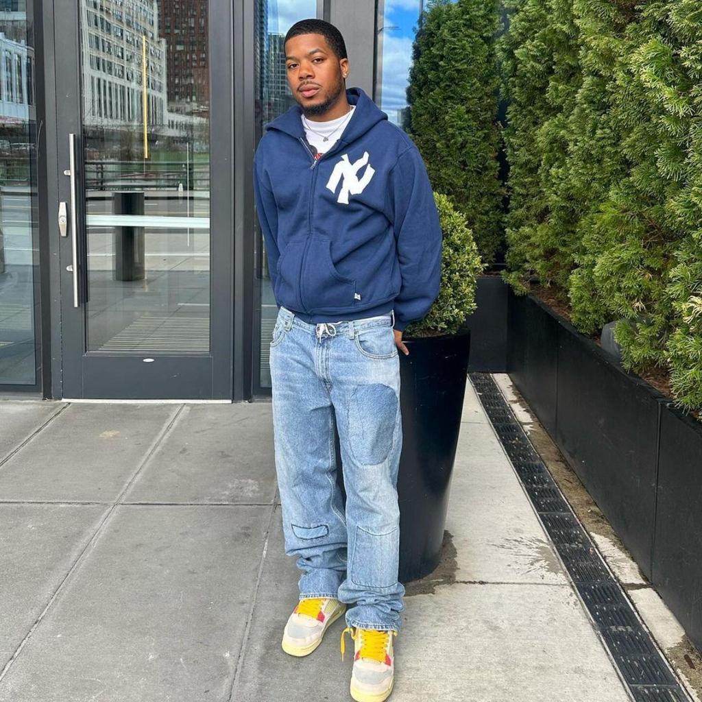 RogueWave Harajuku Retro Neuer Musterdruck Blumen-Öffnungs-Pullover Kapuzenpullover Y2K Street Hip-Hop Lässiges Lockeres Sweatshirt Paar Oberteil