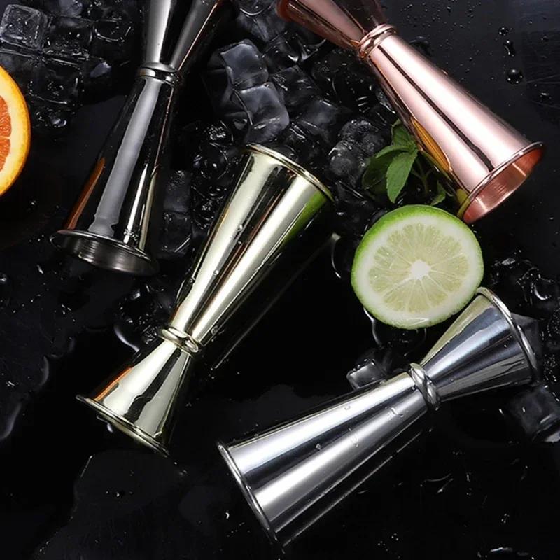 1/2 STKS 30/60ml Nieuwe Dubbele Shot Roestvrij Staal Maatbeker Cocktailshaker Drank Spirituosen Maat Jigger Keuken Bar Barware Gereedschap