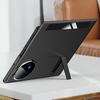 For vivo X Fold3 Magnetic Phone Case View Window PU Leather+PC Cover with Hidden Kickstand