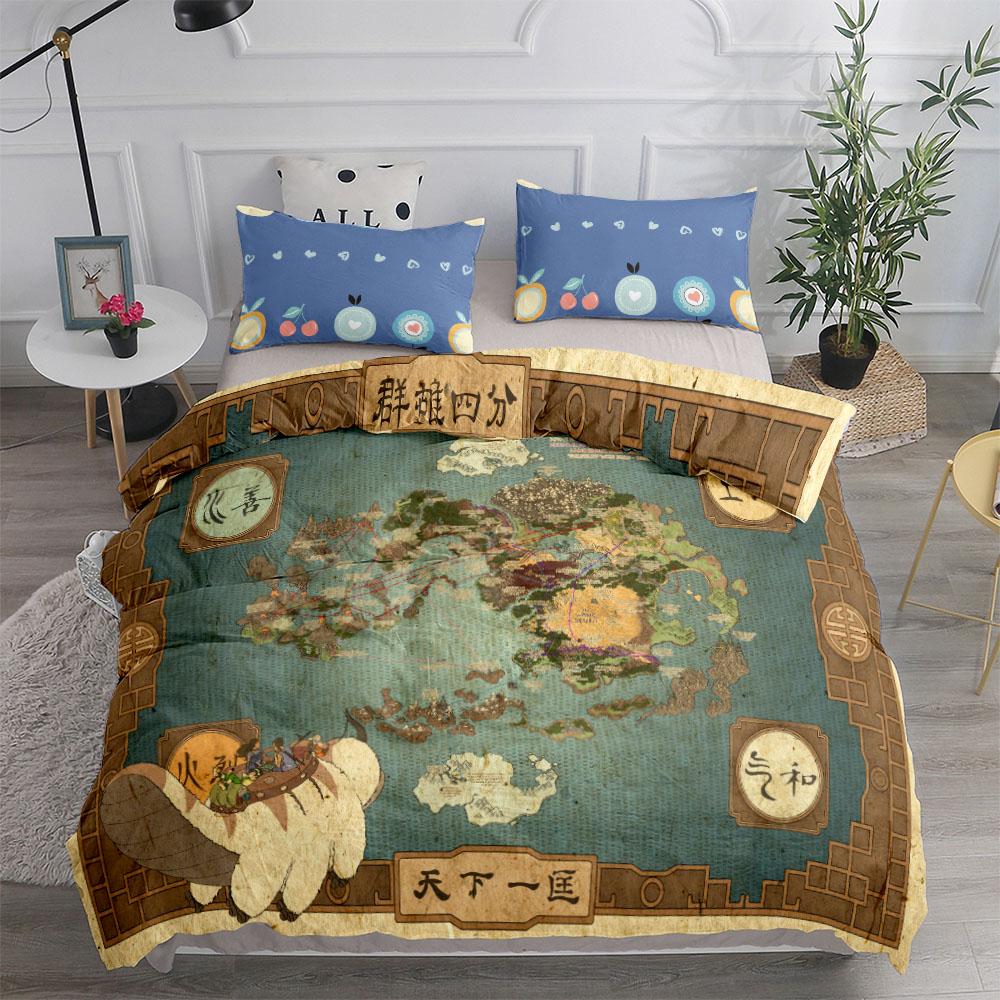 Antikk Aubusson Dynetrekksett King Queen Dobbel Full Twin Enkelt Størrelse Sengetøysett