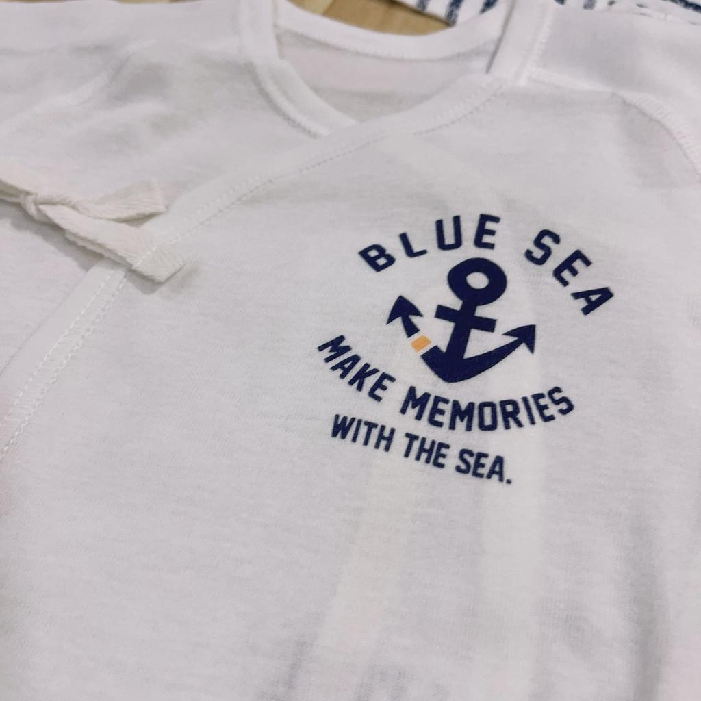 Newborn Underwear Set of 6 Pieces Baby Cotton Short Underwear Combination Underwear Navy Marine Anchor Border Unisex Soft Moisture Absorbent