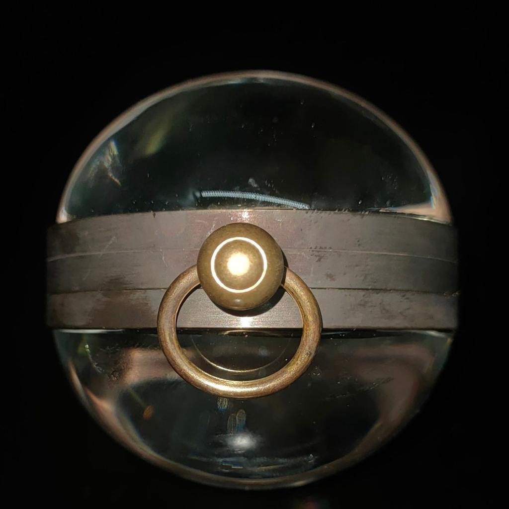 Retro Klokke 5cm Messing Glasskule Mekanisk Antikk Romersk Borddekorasjon Ornamenter