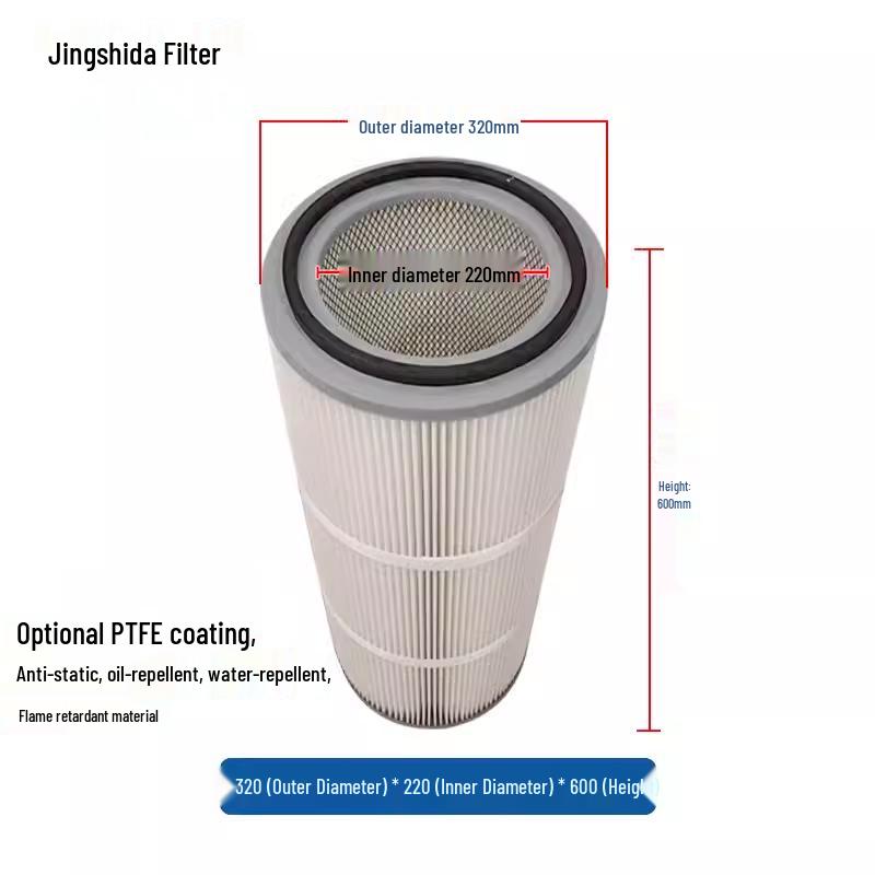 Quick-Release Dust Collector Cartridge for Industrial Powder Coating & Blasting