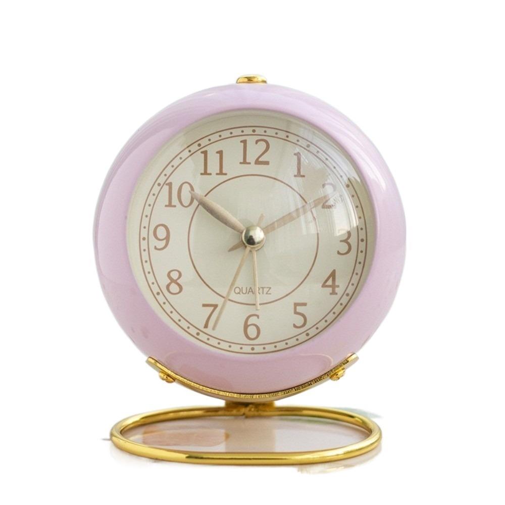 

Красочный будильник Светящиеся настольные часы Креативный студенческий будильник Гостиная розовый